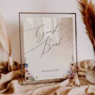 Poster Jardin Fleur sauvage coloré   Symbole du livre d'h