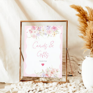 Poster Jardin Floral Fleur sauvage Cadeaux nuptiaux moder