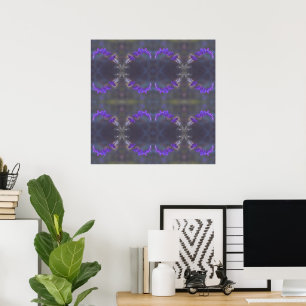 Poster Jardin Floral Violet
