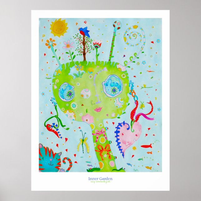 Poster Jardin intérieur II (Devant)