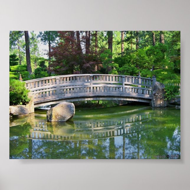 Poster Jardin japonais de Nishinomiya à Manito Park (Devant)