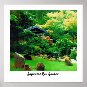 Poster Jardin japonais de zen
