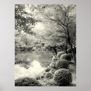 Poster Jardin japonais d'étang
