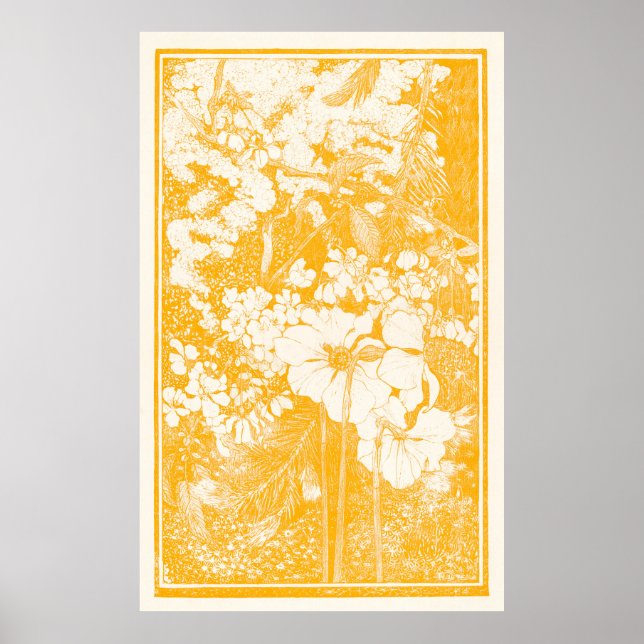 Poster Jardin jaune (Devant)