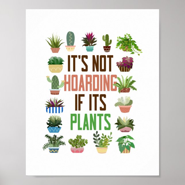 Poster Jardin plante Ce N'Est Pas L'Hébergement Si C'Est  (Devant)