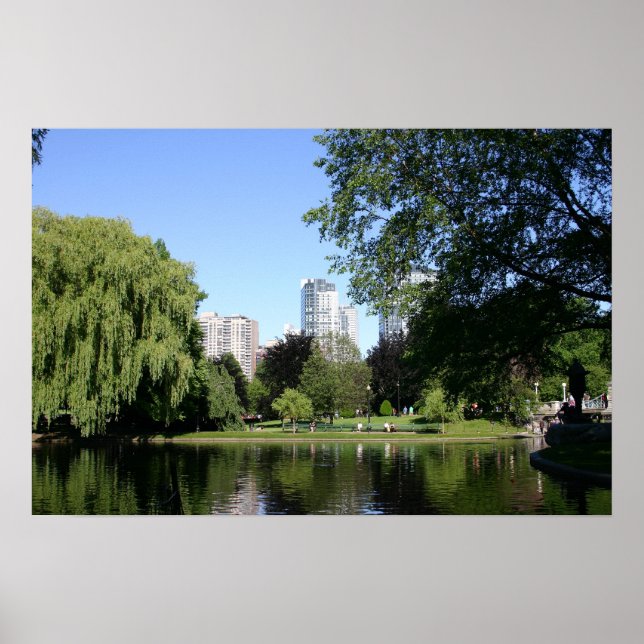 Poster Jardin public de Boston (Devant)