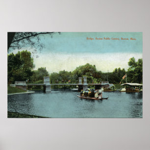 Poster Jardin public de Boston Vue sur le pont
