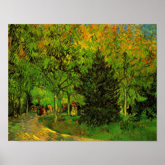 Poster Jardin public de Lane Arles Van Gogh Art Art Art A (Devant)