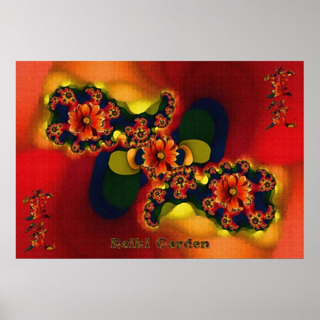 Poster Jardin Reiki (Devant)