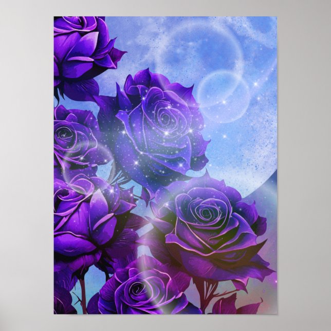Poster Jardin Rose Lune (Devant)