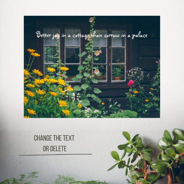 Poster Jardin rustique et cottage cosy (Créateur téléchargé)