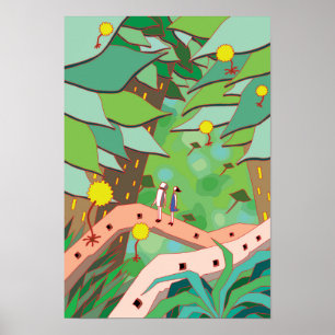 Poster Jardin secret rien que pour nous deux.