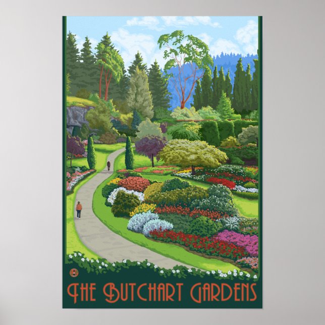 Poster Jardins à dossiers - Brentwood Bay (Devant)