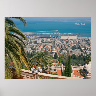 Poster Jardins Bahá'í de Haïfa
