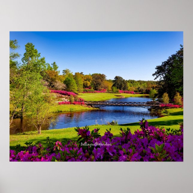 Poster Jardins Bellingrath, Alabama, (Devant)