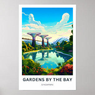 Poster Jardins By The Bay Singapore Travel Print