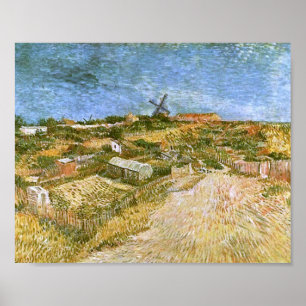 Poster Jardins de légumes à Montmartre Van Gogh Art
