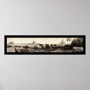 Poster Jardins du Vatican Photo 1909