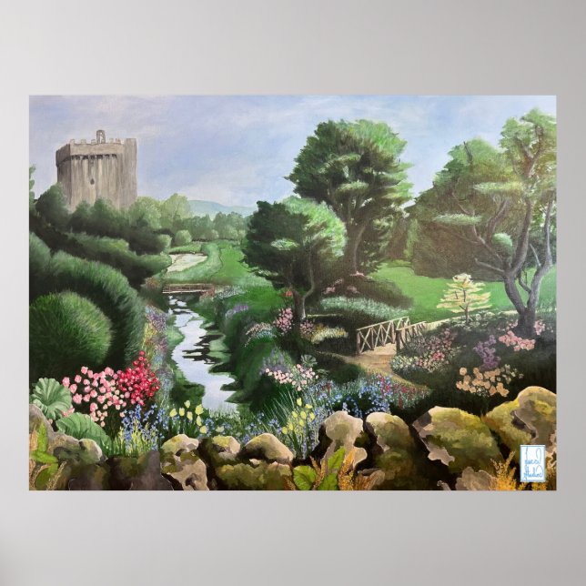 Poster Jardins magiques de Blarney Castle Irlande (Devant)