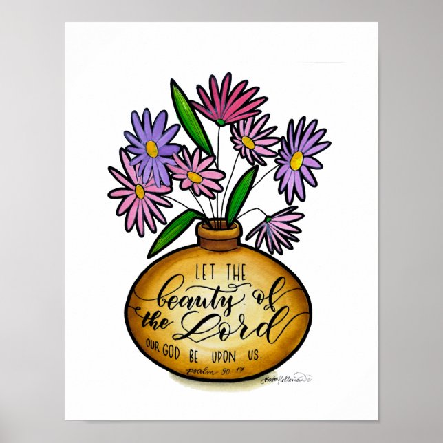 Poster Jarres d'argile - Beauté du Seigneur - Aquarelle A (Devant)