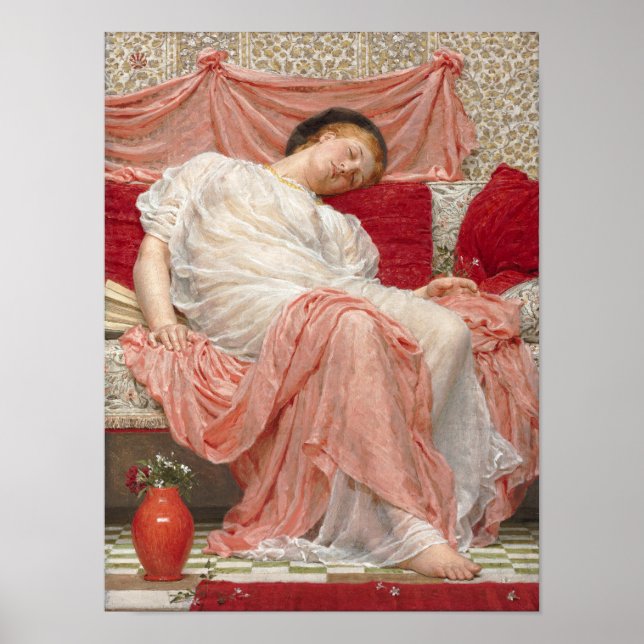 Poster Jasmine par Albert Joseph Moore, Beaux-Arts victor (Devant)