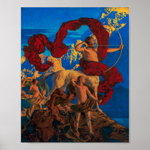 Poster Jason et son professeur Maxfield Parrish