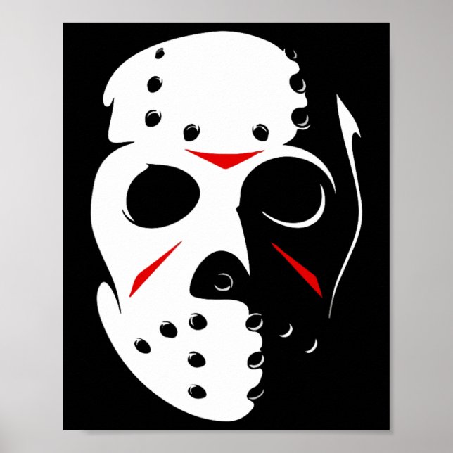 Poster Jason Halloween Masque de Hockey Vendredi 13 (Devant)