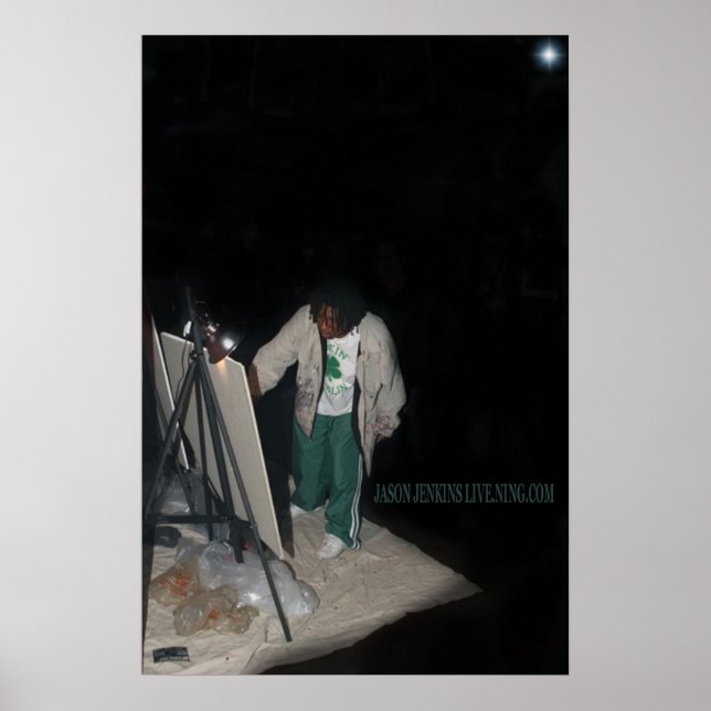 POSTER JASON JENKINS LIVE NOIR GRAPHIC (Devant)