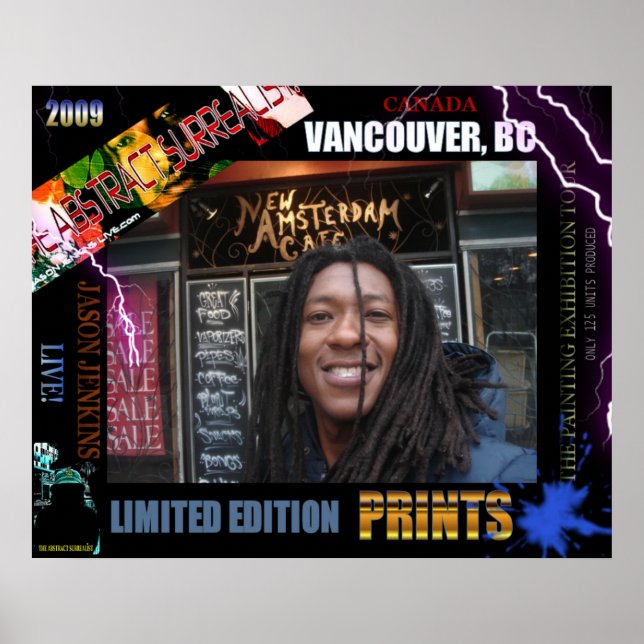 POSTER JASON JENKINS LIVE VANCOUVER LIMITED EDITION IMPRI (Devant)