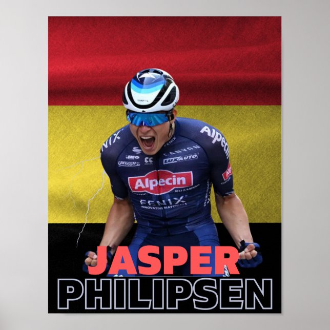 Poster jasper philipsen 2023, tour de france étape 7 (Devant)