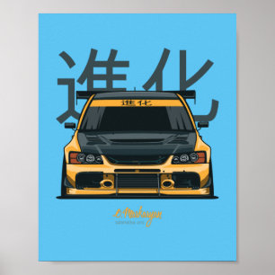 Poster Jaune Evo IX