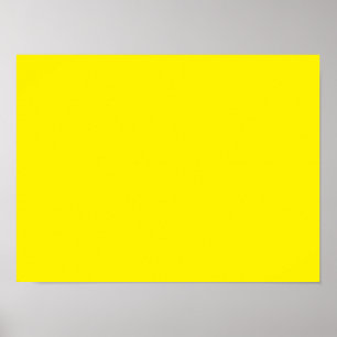 Poster Jaune Fluorescent