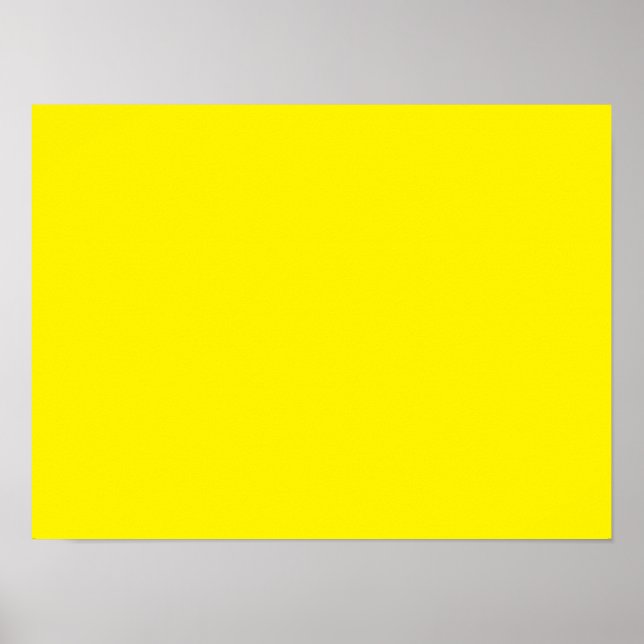 Poster Jaune Fluorescent (Devant)