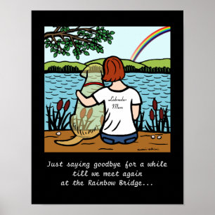 Poster Jaune Labrador Angel et maman 2