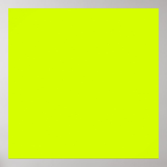 Poster Jaune néon, haute visibilité (Devant)