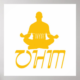 Poster Jaune OHM