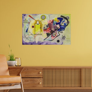 Poster Jaune-Rouge-Bleu par Kandinsky