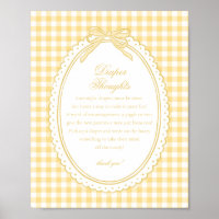 Jaune Vichy Coquette Noeud Pensees Lange Bébé