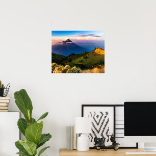 Poster Java, Indonésie, photographie de paysage panoramiq
