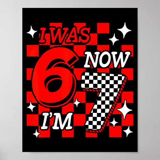 Poster J'avais 6 7 ans drôle 67 mème 7ème anniversaire ga (Devant)