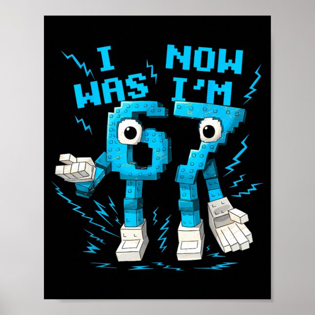 Poster J'avais 6 ans maintenant j'ai 7 ans 67 Six Sept 7  (Devant)