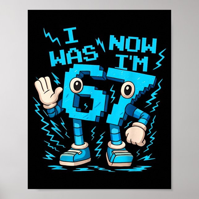 Poster J'avais 6 ans maintenant j'ai 7 ans Six Sept Brain (Devant)