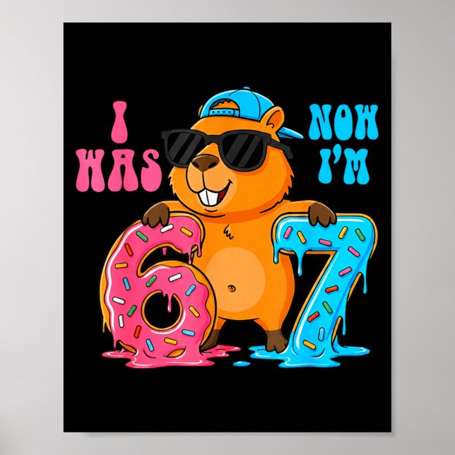 Poster J'avais six ans maintenant j'ai sept ans 6 7 Capyb (Devant)