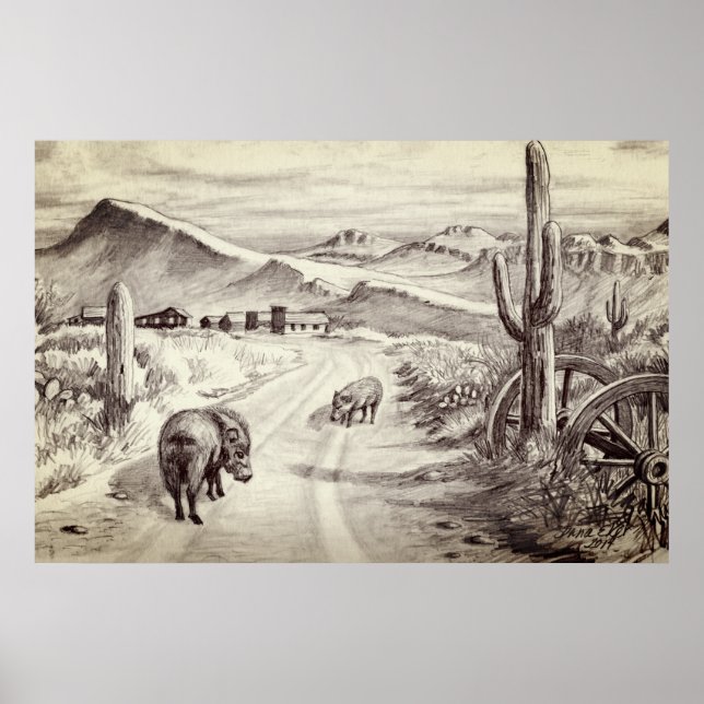 POSTER JAVALINAS (Devant)