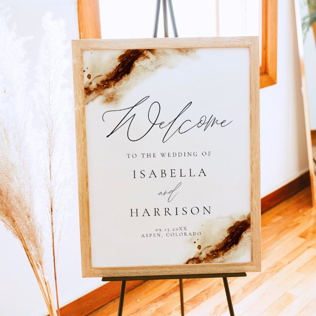 Poster JAYLA | Boho Terracotta Rust Mariage Bienvenue (Créateur téléchargé)