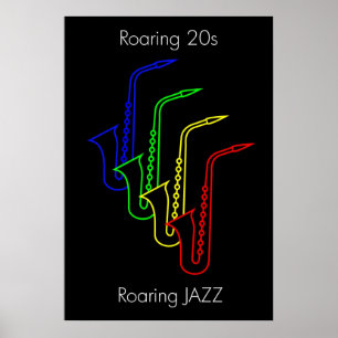 Poster JAZZ - Années folles - Années folles JAZZ