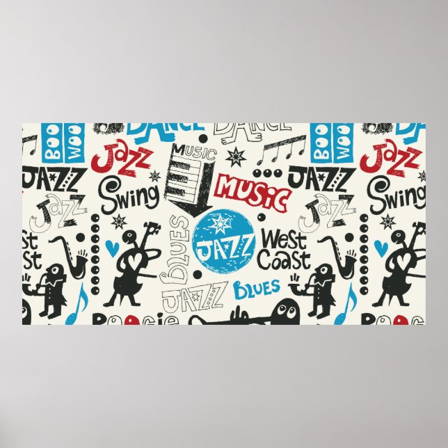 Poster jazz doodmix (Devant)