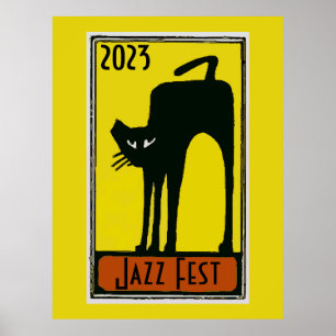 Poster Jazz Fest 2020 Black Cat