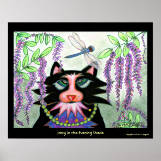 Poster Jazzy dans l'ombre du soir