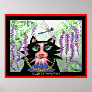 Poster Jazzy dans l'ombre du soir